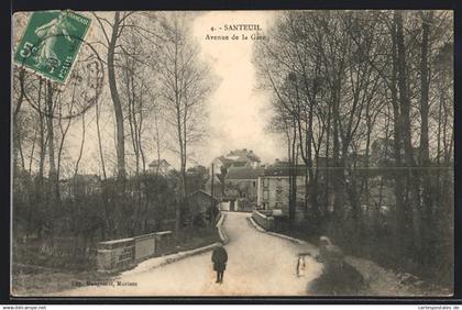 CPA Santeuil, Avenue de la Gare