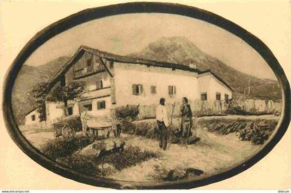 64 - Sare - Ferme à sare - D'après une peinture de Floutier - Collection Pays Basque - CPA - Voir Scans Recto-Verso