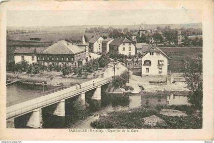 Carte Postale Ancienne - 57 - Sarralbe - Quartier de la gare - CPA - Voir Scans Recto-Verso