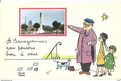 CPA A Sarreguemines Nous pensons bien à vous