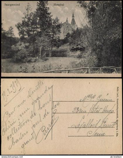 CPA Saargemünd Sarreguemines Hospital 1919