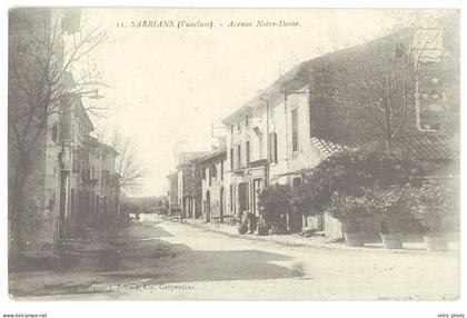Cpa Sarrians - Avenue Notre-Dame