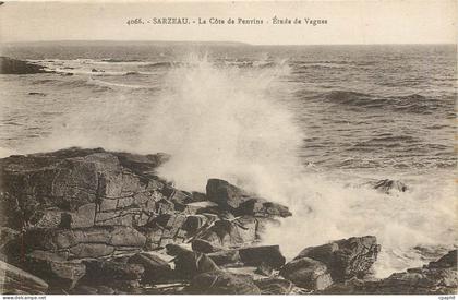 CPA Sarzeau la Cote de Penvins Etudes de Vagues
