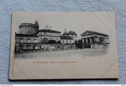 Saumur, place de la gendarmerie, Maine et Loire 49