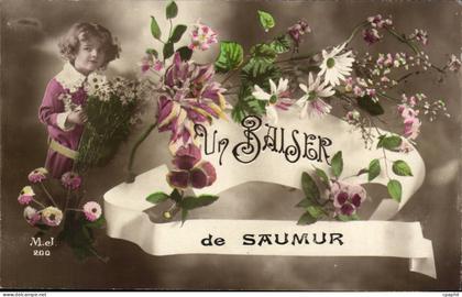 Saumur - Un Baiser de Saumur - CPA