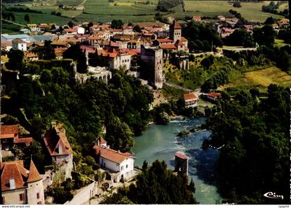 CPM Sauveterre De Bearn Vue Generale Aerienne