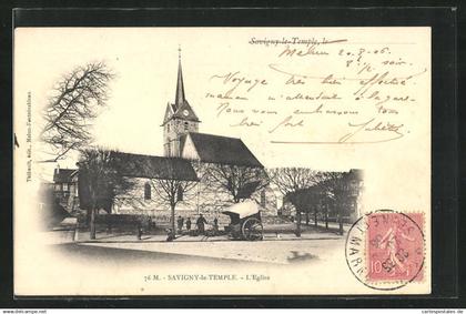 CPA Savigny-le-Temple, L`Eglise
