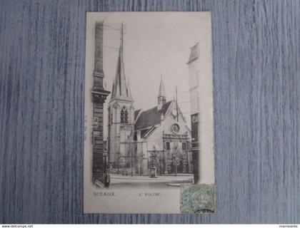 cpa Sceaux(92)l'église