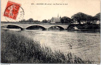 49 - SEICHES -- Le pont sur le Loir