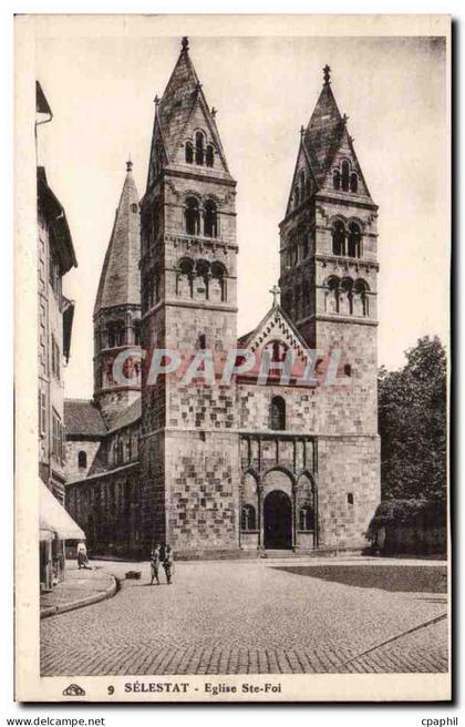 CPA Selestat Eglise Ste Foi