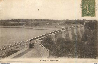 CPA Semur Barrage de pont