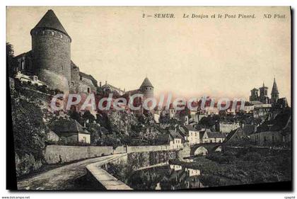 CPA SEMUR Donjon Pont Pinard