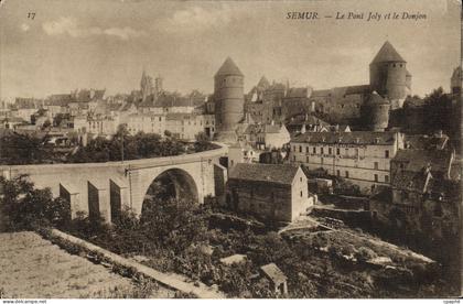 CPA Semur Le Joly et le Donjon