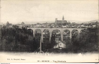 CPA Semur Vue Generale
