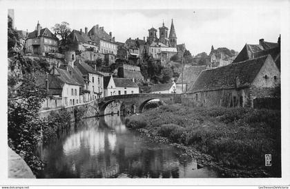 FRANCE - Semur - rives de l Armançon - pont Pinard - ville - église - CP