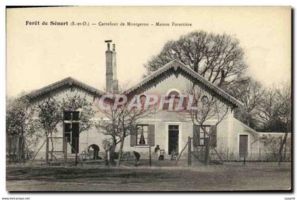 CPA Foret de Senart Carrefour de Montgeron Maison Forestiere