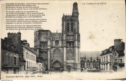 CPA Sens La cathedrale