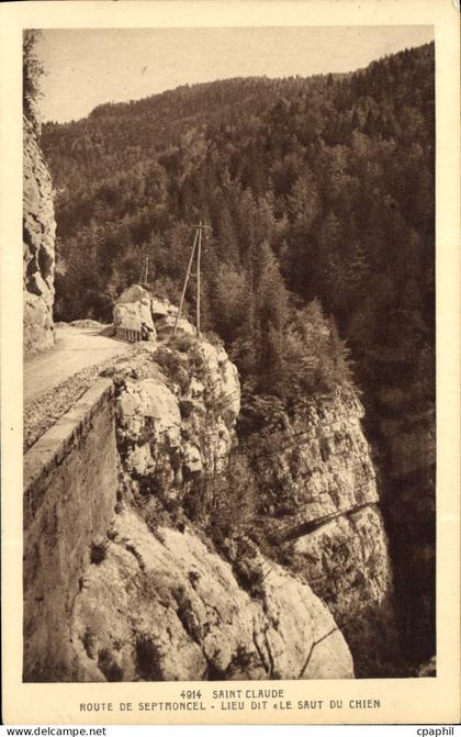 CPA Saint Claude Route de Septmoncel Lieu Dit Le Saut du Chien