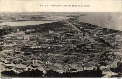 Cette sete CPA Panorama pris du Mont Saint Clair