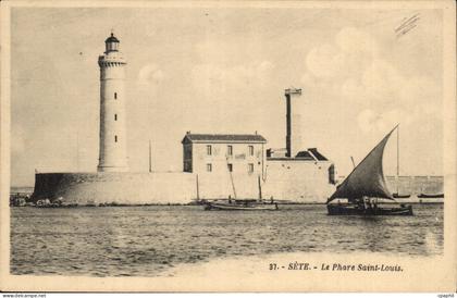 Sete Cette CPA Le phare Saint Louis