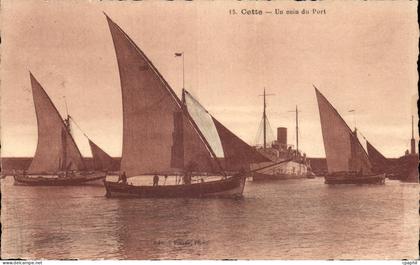 Sete - Cette - Un Coin du Port - CPA