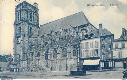 CPA Sezanne(marne) l eglise