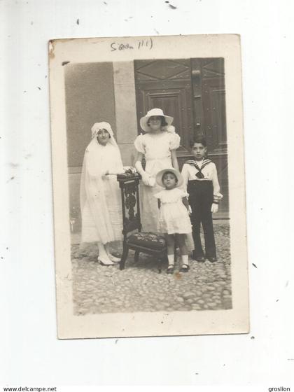SIGEAN (AUDE) ? CARTE PHOTO AVEC COMMUNIANTE (PHOTO A DUMAS SIGEAN)