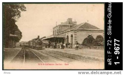 72 Sillé-le-Guillaume - Sillé-le-Guillaume (Sarthe) - Gare - gare - gare train - cpa -  /  D72D  K72334K  C72334C