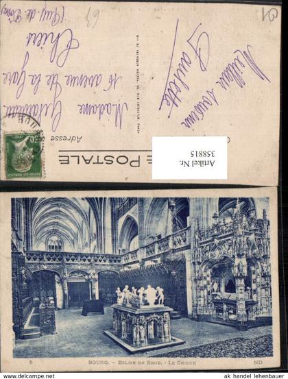 358815,Rhone-Alpes Ain Bourg Eglise de Brou Le Choeur Kirche Chorgestühl