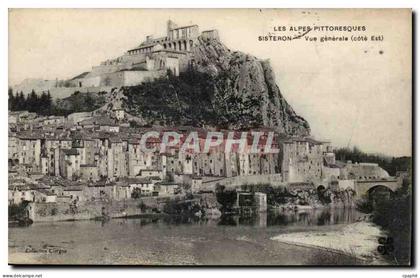 Sisteron - Alpes Pittoresque - vue general cote est - CPA