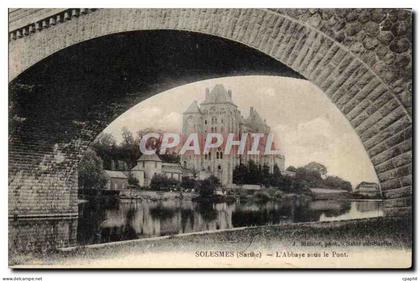 Solesmes CPA Abbaye sous le pont