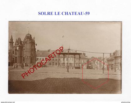 SOLRE LE CHATEAU-59-CARTE PHOTO allemande-GUERRE 14-18-1 WK-Militaria-France-FELDPOST