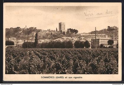 CPA Sommières, Sommières et son vignoble