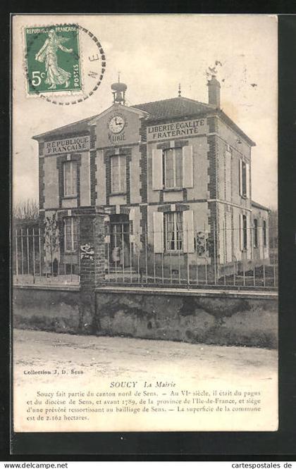 CPA Soucy, La Mairie
