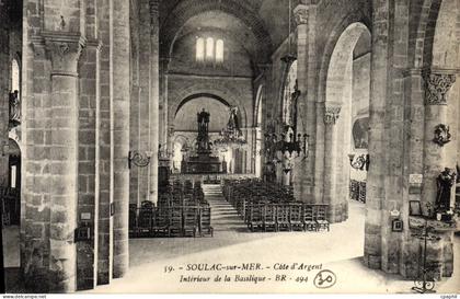 CPA Soulac sur Mer Cote d'Argent Interieur de la Basilique