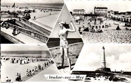 Soulac Sur Mer - Souvenir femme - phare - lighthouse - CPA
