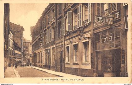 C100 France Strasbourg Hotel de France  vintage postcard