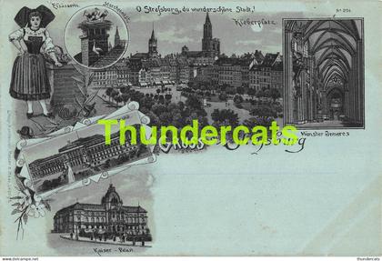 CPA 67 GRUSS AUS STRASBURG STRABOURG MEHNER & MAAS