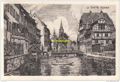 CPA 67 ILLUSTRATEUR LA PETITE FRANCE H WORSTER STRASBOURG