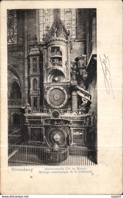 CPA Strasburg Aslronomisehe Uhr im Munster Horloge