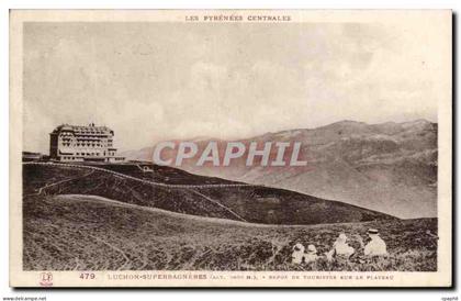 CPA Luchon Superbagneres Repos De Touristes Sur le Plateau