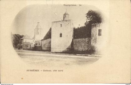 CPA Surgeres Chateau Cote Nord