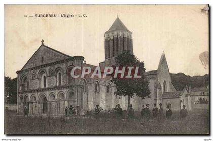 CPA Surgeres l'eglise