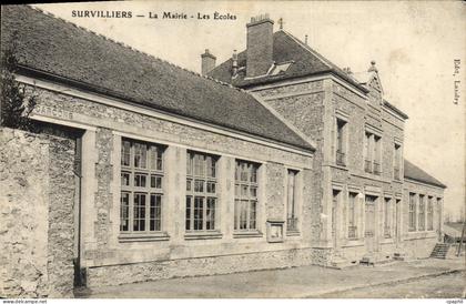 CPA Survilliers La Mairie Les Ecoles