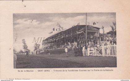 FRANCE - St. Denis, Ile de la Reunion, Tribunes Courses, Redoute, Postcard 1922