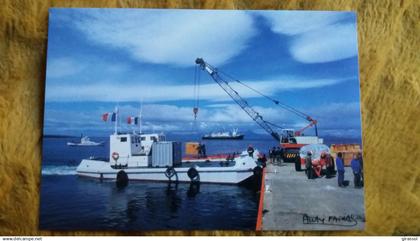 CPM TAAF TERRES AUSTRALES ET ANTARCTIQUES DE FRANCAISES LA CALE DU PORT AUX FRANCAIS KERGUELEN FATRAS  ED LABOUREUR