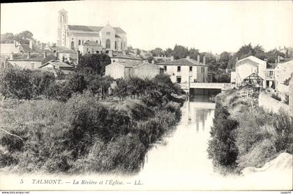CPA Talmont La Riviere Et I'Eglise