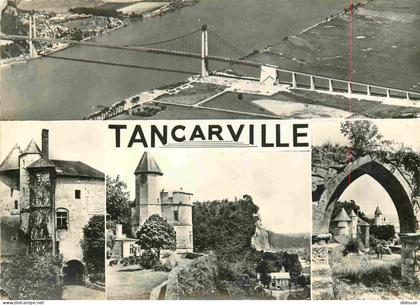 76 - Tancarville - Le Pont de Tancarville - Multivues - Mention Photographie Véritable - Carte dentelée - CPSM grand for