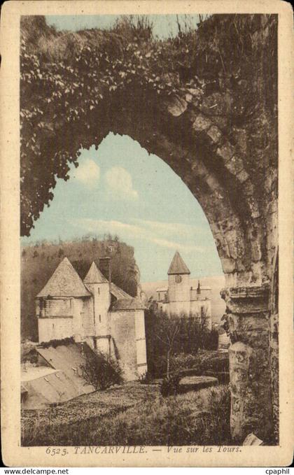 Tancarville - Vue sur les Tours - CPA