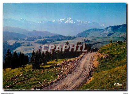 CPM Taninges Praz de Lys Hte Savoie Panorama sur le Mont Blanc depuis le Praz de Lys